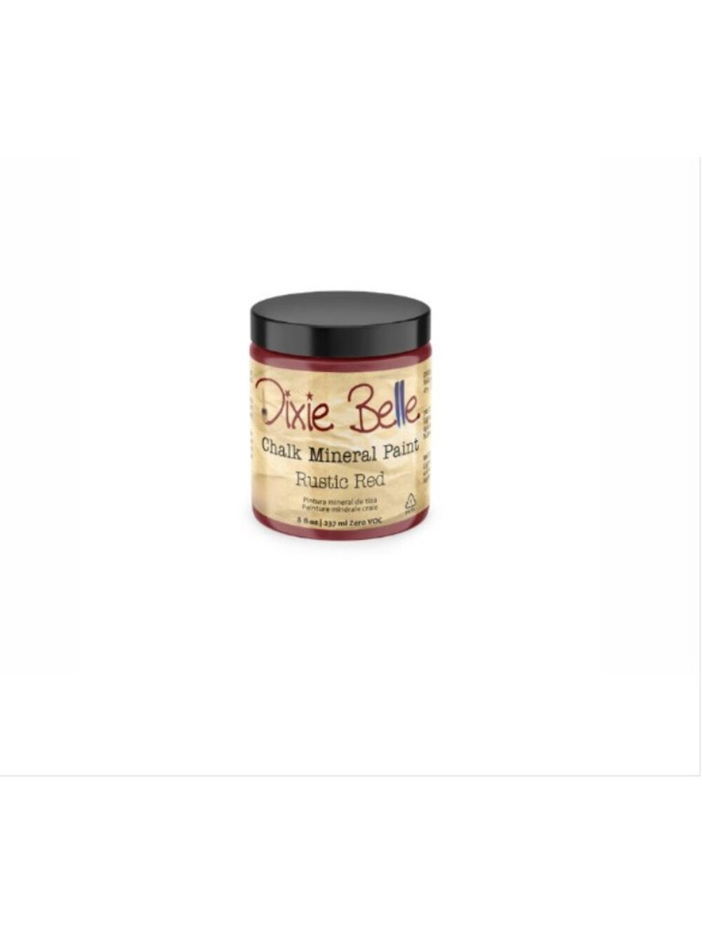 New Sealed Rustic Red Dixie Belle Chalk Mineral Paint 8oz - Picture 2 of 3